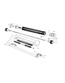 Cylinder, paper pan and feed roll