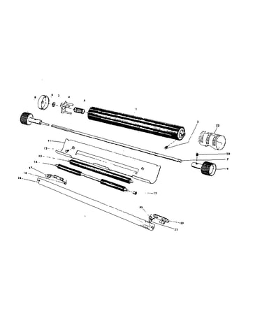 Cylinder, paper pan and feed roll