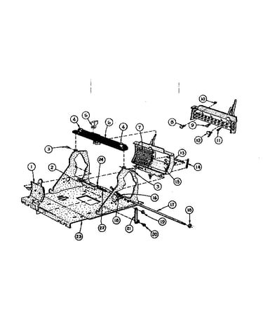 Pin carriage and frame unit