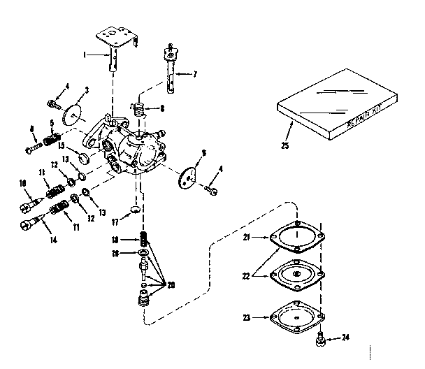 Carburetor no. 630893 (power products)