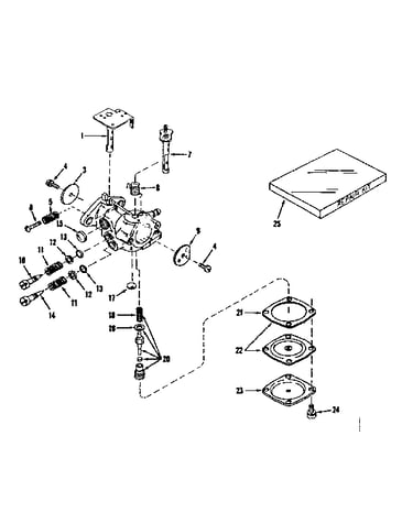 Carburetor no. 630893 (power products)