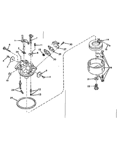 Carburetor no. 631647
