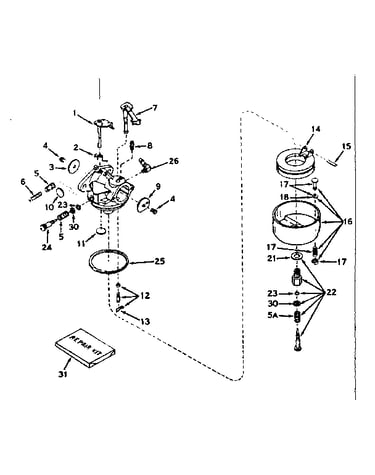 Carburetor no. 631070a