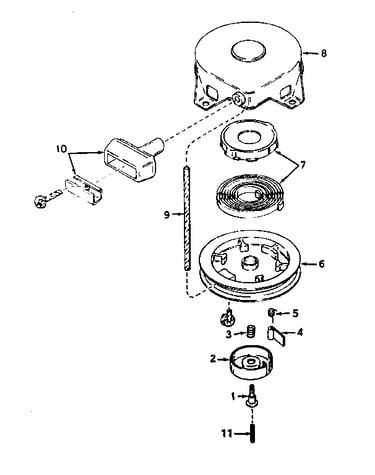 Rewind starter no. 590420