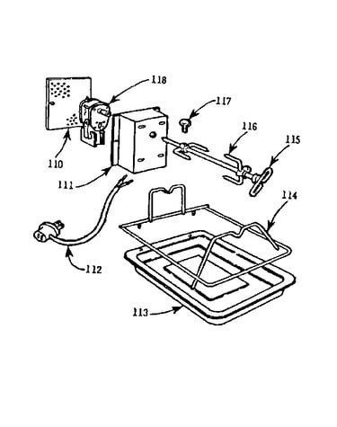 Optional equipment - oven rotisserie
