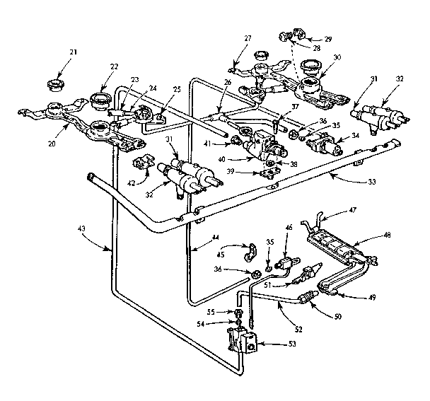 Burner section