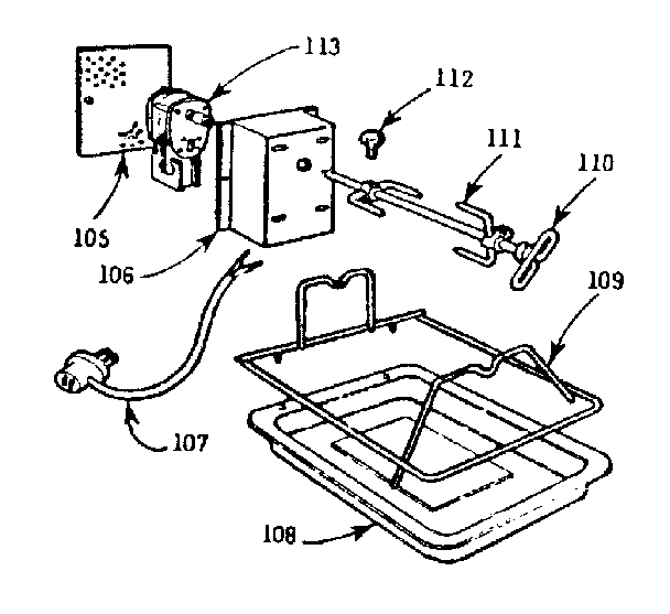 Optional equipment - oven rotisserie