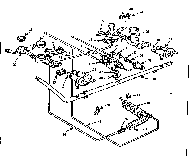 Burner section