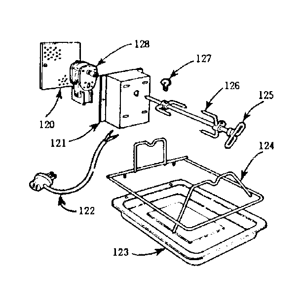 Optional equipment-oven rotisserie