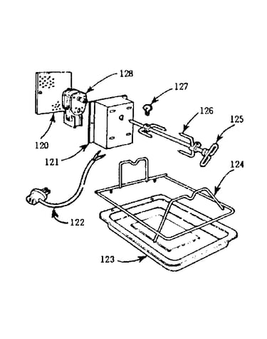 Optional equipment-oven rotisserie