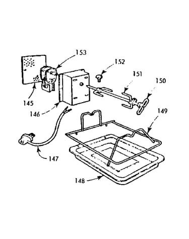Optional equipment-oven rotisserie