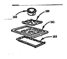 Kenmore 103726611 optional equipment - fifth burner diagram
