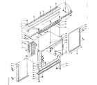 Kenmore 1065751102 cabinet and mounting parts diagram