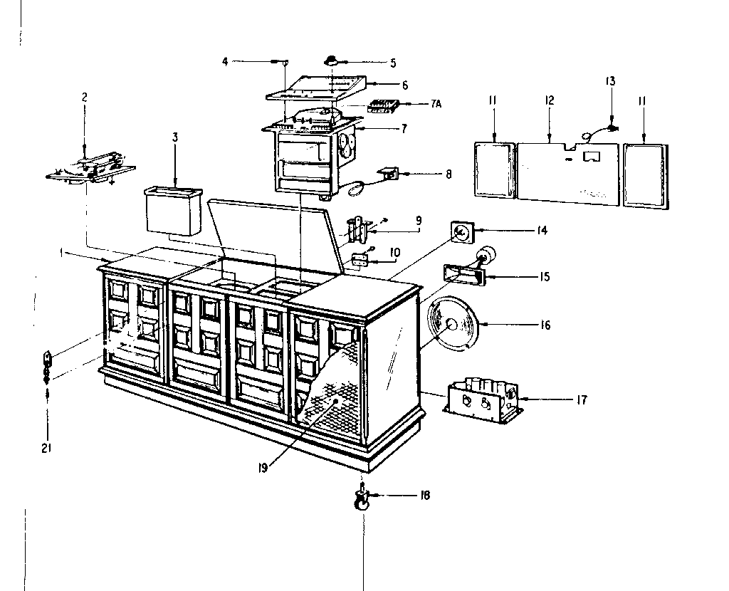 Cabinet parts