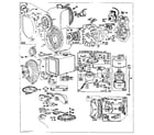 Briggs & Stratton 251400 TO 251499 (0010 - 0071) rewind starter and flywheel assembly diagram