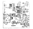 Briggs & Stratton 251400 TO 251499 (0010 - 0071) replacement parts diagram