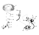 Tecumseh V70-125203A magneto no. 610689a diagram