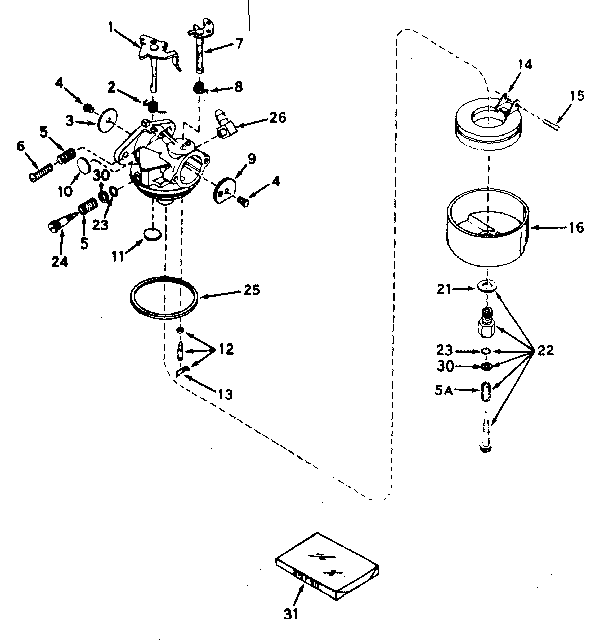 Carburetor no. 631449