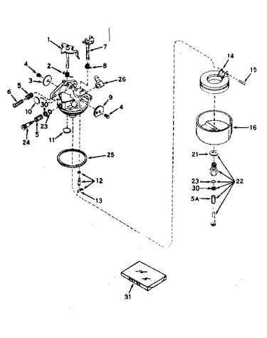Carburetor no. 631449