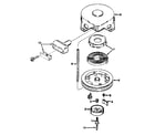 Tecumseh V70-125203A rewind starter no. 590420 diagram
