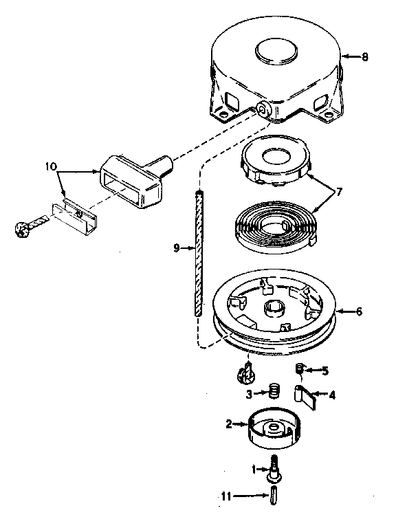 Rewind starter no. 590420
