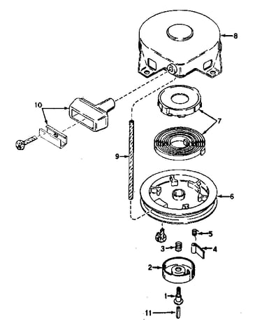 Rewind starter no. 590420