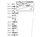 Sears 69660349 fastener combinations diagram