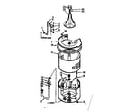 Kenmore 1106733410 tub and basket assembly diagram