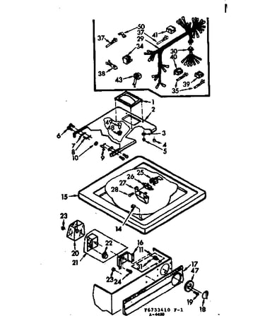 Top and control assembly