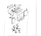 Kenmore 1106756700 upper cabinet assembly diagram