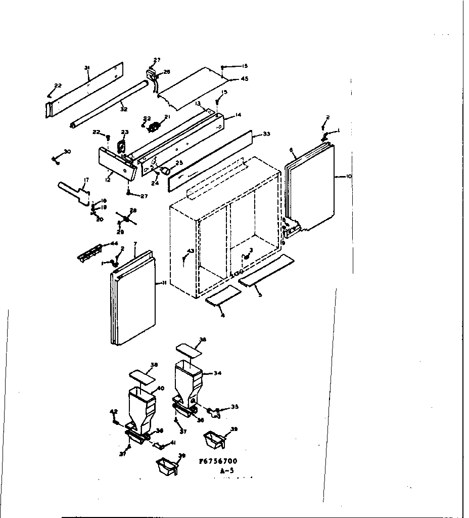 Upper cabinet assembly