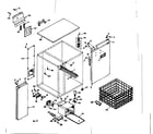 Kenmore 1106756700 lower cabinet assembly diagram