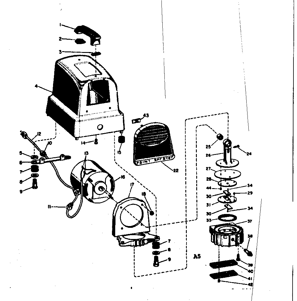 Sears compact diaphragm paint sprayer