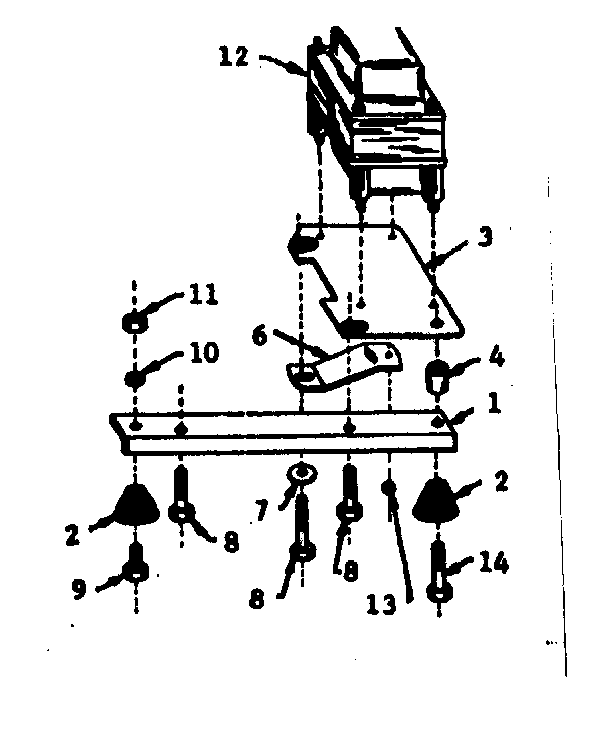 REACTOR ASSEMBLY & ENGINE MTG. SUPPORT