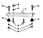 Craftsman 5805350-1 engine mtg support diagram