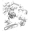 Craftsman 917351050 chain/blade and oil/fuel parts diagram