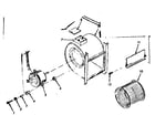 Kenmore 8676666 h-q blower assembly diagram