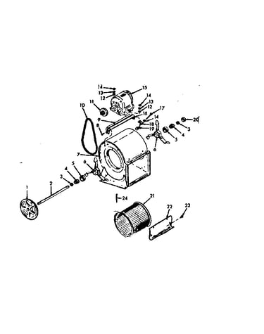 H-q blower assembly