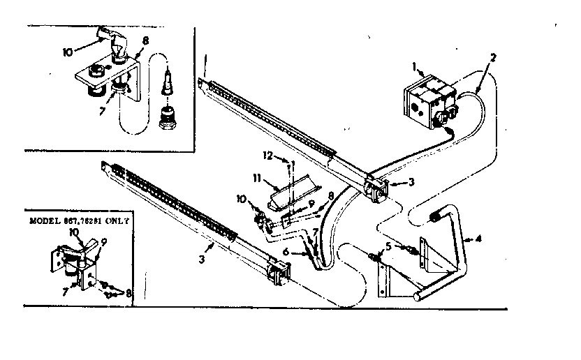 Burner & manifold asm.