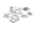 Kenmore 1066666801 freezer section parts diagram