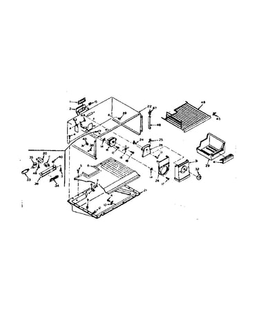 Freezer section parts