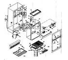 Kenmore 1066672212 cabinet parts diagram