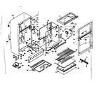 Kenmore 1066673300 cabinet parts diagram