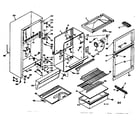 Kenmore 1066673321 cabinet parts diagram