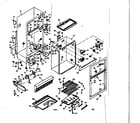 Kenmore 1066676121 cabinet parts diagram
