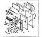 Kenmore 1066676642 door parts diagram