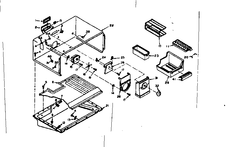 Freezer section parts