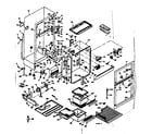Kenmore 1066676670 refrigerator cabinet parts diagram