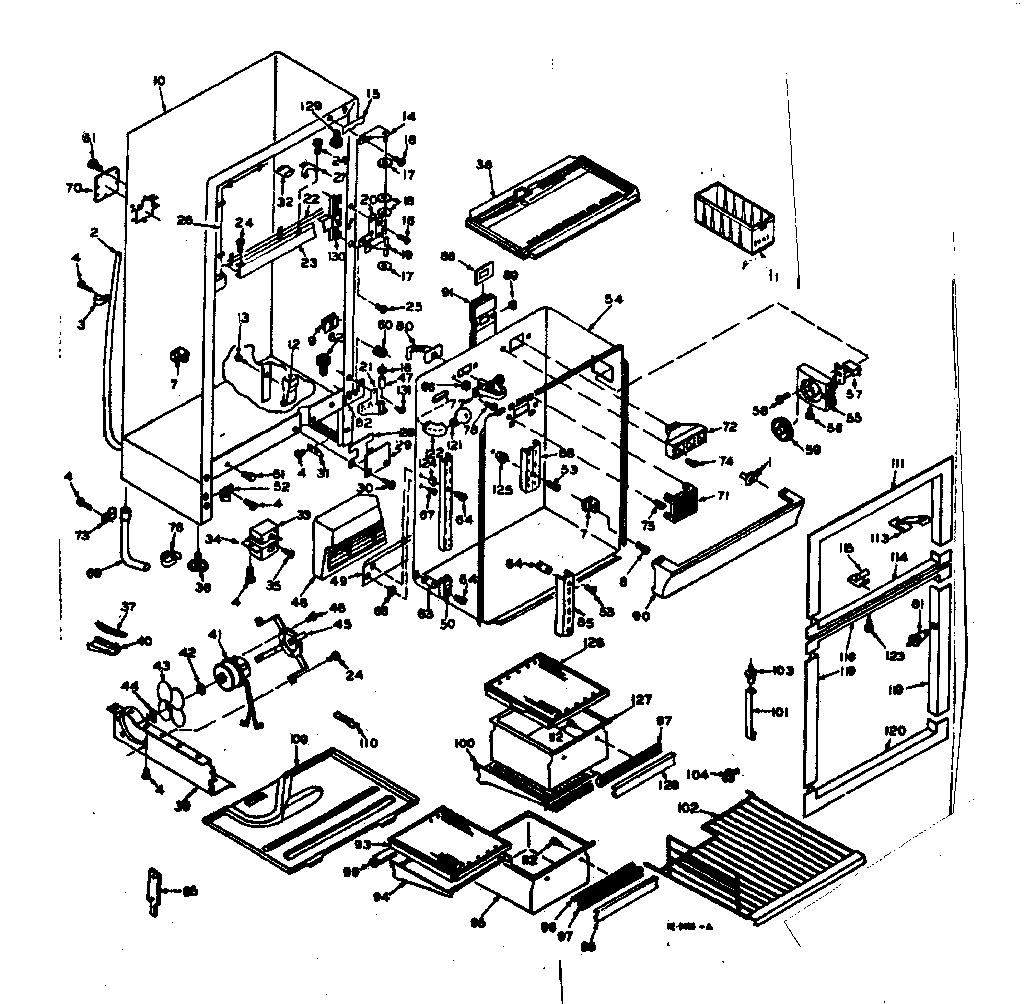 Refrigerator cabinet parts
