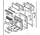Kenmore 1066676610 door parts diagram